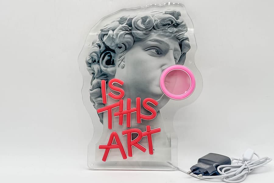 Pop Art LED Leuchtschild
